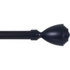 image:imageLavish Home Twisted Sphere Curtain Rod 62144 34 inch  PewterBronze 62 144