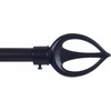 image:imageLavish Home Twisted Sphere Curtain Rod 62144 34 inch  PewterBronze 62 144