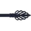 image:imageLavish Home Twisted Sphere Curtain Rod 62144 34 inch  PewterBronze 62 144