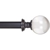 image:imageLavish Home Twisted Sphere Curtain Rod 62144 34 inch  PewterBronze 62 144