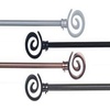 image:imageLavish Home Twisted Sphere Curtain Rod 62144 34 inch  PewterCopper 48