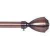image:imageLavish Home Twisted Sphere Curtain Rod 62144 34 inch  PewterCopper 48