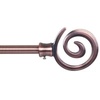 image:imageLavish Home Twisted Sphere Curtain Rod 62144 34 inch  PewterCopper 48