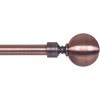 image:imageLavish Home Twisted Sphere Curtain Rod 62144 34 inch  PewterCopper 48