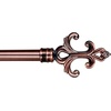 image:imageLavish Home Twisted Sphere Curtain Rod 62144 34 inch  PewterCopper 48
