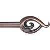 image:imageLavish Home Twisted Sphere Curtain Rod 62144 34 inch  PewterCopper 48