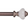 image:imageLavish Home Twisted Sphere Curtain Rod 62144 34 inch  PewterCopper 48