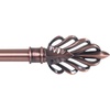 image:imageLavish Home Twisted Sphere Curtain Rod 62144 34 inch  PewterCopper 48