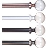 image:imageLavish Home Twisted Sphere Curtain Rod 62144 34 inch  PewterCopper 62 144