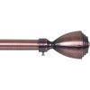 image:imageLavish Home Twisted Sphere Curtain Rod 62144 34 inch  PewterCopper 62 144