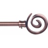 image:imageLavish Home Twisted Sphere Curtain Rod 62144 34 inch  PewterCopper 62 144