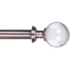 image:imageLavish Home Twisted Sphere Curtain Rod 62144 34 inch  PewterCopper 62 144