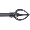 image:imageLavish Home Twisted Sphere Curtain Rod 62144 34 inch  PewterPewter 48