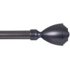 image:imageLavish Home Twisted Sphere Curtain Rod 62144 34 inch  PewterPewter 48