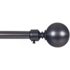 image:imageLavish Home Twisted Sphere Curtain Rod 62144 34 inch  PewterPewter 48