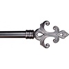 image:imageLavish Home Twisted Sphere Curtain Rod 62144 34 inch  PewterPewter 62 144