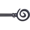 image:imageLavish Home Twisted Sphere Curtain Rod 62144 34 inch  PewterPewter 62 144
