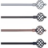 image:imageLavish Home Twisted Sphere Curtain Rod 62144 34 inch  PewterPewter 62 144