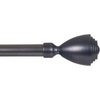 image:imageLavish Home Twisted Sphere Curtain Rod 62144 34 inch  PewterPewter 62 144