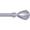 image:imageLavish Home Twisted Sphere Curtain Rod 62144 34 inch  PewterSilver 48