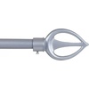 image:imageLavish Home Twisted Sphere Curtain Rod 62144 34 inch  PewterSilver 48