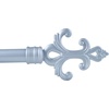 image:imageLavish Home Twisted Sphere Curtain Rod 62144 34 inch  PewterSilver 48