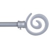 image:imageLavish Home Twisted Sphere Curtain Rod 62144 34 inch  PewterSilver 48