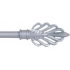 image:imageLavish Home Twisted Sphere Curtain Rod 62144 34 inch  PewterSilver 62 144