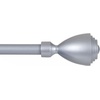 image:imageLavish Home Twisted Sphere Curtain Rod 62144 34 inch  PewterSilver 62 144