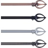 image:imageLavish Home Twisted Sphere Curtain Rod 62144 34 inch  PewterSilver 62 144