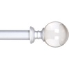 image:imageLavish Home Twisted Sphere Curtain Rod 62144 34 inch  PewterSilver 62 144
