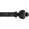 image:image1Inch Curtain Rod  Decorative Modern Urn Finials amp Hardware For Home Decor in Bedroom Living Room amp Kitchen 4884inch by Lavish Home Black