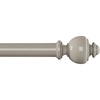 image:image1Inch Curtain Rod  Decorative Modern Urn Finials amp Hardware For Home Decor in Bedroom Living Room amp Kitchen 66120Inch by Lavish Home Gray