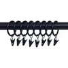 image:imageLavish Home Curtain Rod Ring Clips125Inch Bronze Set of 8Bronze