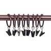 image:imageLavish Home Curtain Rod Ring Clips125Inch Pewter Set of 8Copper