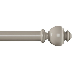 image:image1Inch Curtain Rod  Decorative Modern Urn Finials amp Hardware For Home Decor in Bedroom Living Room amp Kitchen 4884Inch by Lavish Home Gray
