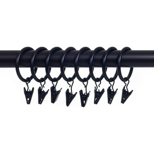 image:imageLavish Home Curtain Rod Ring Clips125Inch Bronze Set of 8Bronze