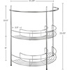 image:imageLavish Home Pedestal Sink Organizer Silver 2125 x 11 x 2325