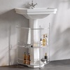 image:imageLavish Home Pedestal Sink Organizer Silver 2125 x 11 x 2325