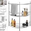 image:imageLavish Home Pedestal Sink Organizer Silver 2125 x 11 x 2325