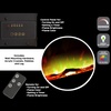 image:image36Inch Wall Mounted Electric Fireplace  Curved Glass Heater with Removable Stand Adjustable Heat and 10 Flame Colors by Northwest Black