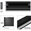 image:imageNorthwest Electric Fireplace  54 Inch Wall Mounted Fireplace Heater with Remote Control and Top Vent Heater  Fire Place with Adjustable LED Flame Color Timer and Heat Black
