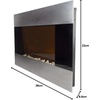 image:imageNorthwest Electric Fireplace Silver 36 x 86 x 22