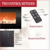 image:imageNorthwest Electric Fireplace Wall Mount Black 305 x 5 x 1675Black