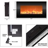 image:imageNorthwest Electric Fireplace Wall Mount Black 305 x 5 x 1675Black