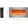 image:imageNorthwest Electric Fireplace Wall Mount Black 305 x 5 x 1675Brushed Silver