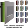 image:imageNorthwest Electric Fireplace Wall Mount Black 305 x 5 x 1675Brushed Silver