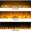 image:imageNorthwest No Heat Wall Mounted Fireplace Black 54 x 2050  White  No Heat