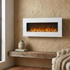 image:imageNorthwest No Heat Wall Mounted Fireplace Black 54 x 2050  White  No Heat