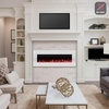 image:imageNorthwest No Heat Wall Mounted Fireplace Black 54 x 2050  White  No Heat